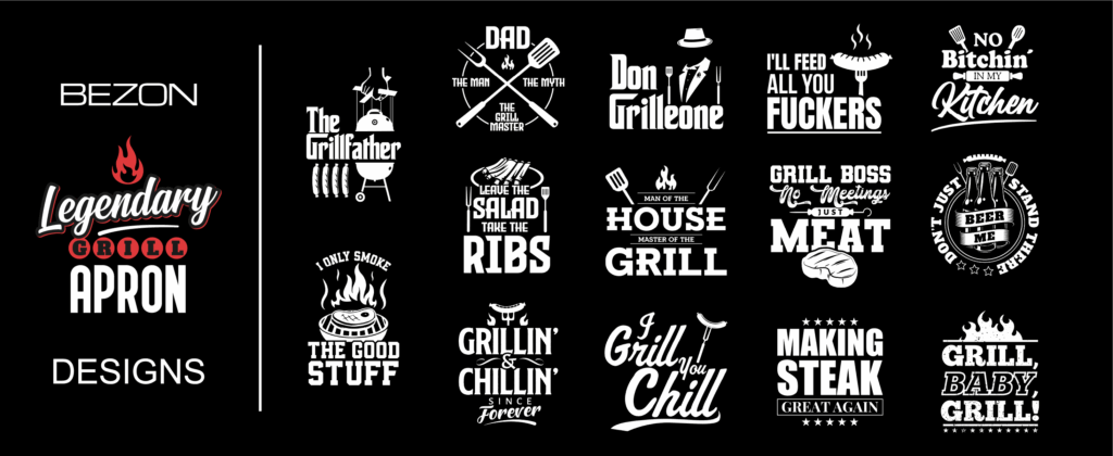 Bezon™ Grill Apron Designs